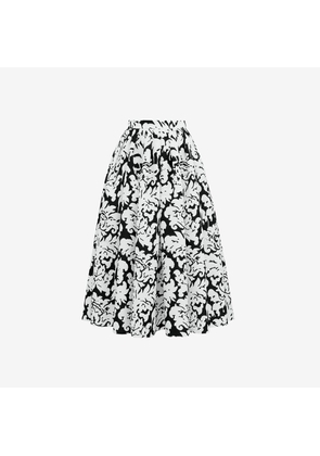 ALEXANDER MCQUEEN - Pleated Midi Skirt - Item 684284QDAOJ1080
