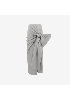ALEXANDER MCQUEEN - Bow Detail Slim Skirt - Item 783431QEACM1063
