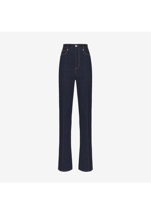 ALEXANDER MCQUEEN - High-waisted Straight Leg Jeans - Item 790026QMACQ4286