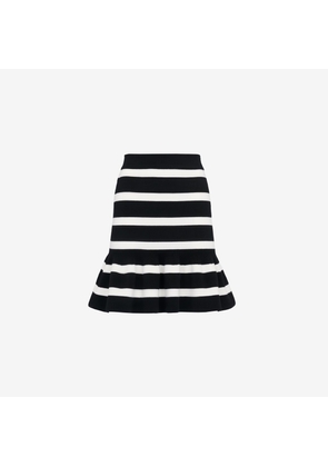 ALEXANDER MCQUEEN - Striped Ruffle Mini Skirt - Item 780485Q1A8Z1080