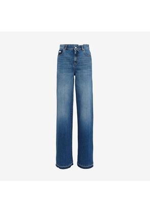 ALEXANDER MCQUEEN - High-waisted Wide Leg Jeans - Item 775894QMABJ4109