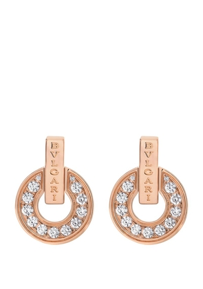 Bvlgari Rose Gold And Diamond Bvlgari Bvlgari Earrings