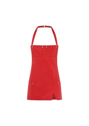 Riveted apron dress