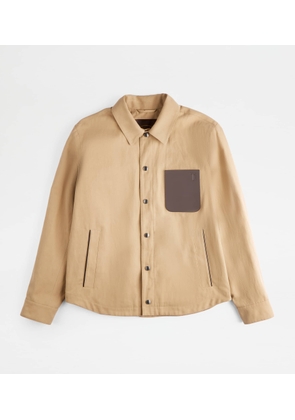 Tod's - Overshirt Jacket, BEIGE, L - Coat / Trench