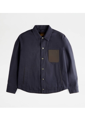 Tod's - Overshirt Jacket, BLUE, L - Coat / Trench