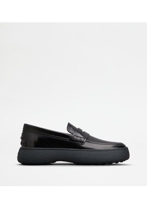 Tod's - W. G. Loafers in Leather, BLACK, 5.5C - Shoes