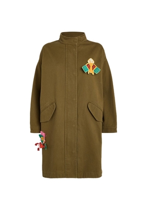 Max & Co. Souvenirs Of Life Embroidered Parka