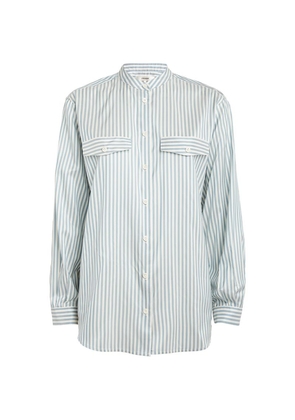 Frame Silk Striped Shirt