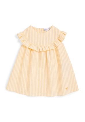Emporio Armani Kids Cotton Striped Dress (6-36 Months)