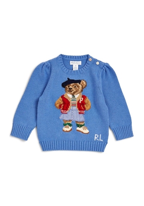 Ralph Lauren Kids Polo Bear Sweater (6-24 Months)