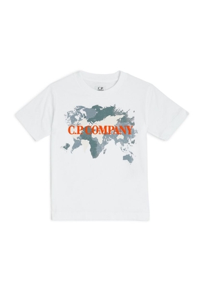 C.P. Company Kids Cotton World-Logo T-Shirt (4-14 Years)