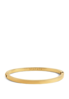 Nialaya Jewelry Gold-Plated Simplicity Bangle