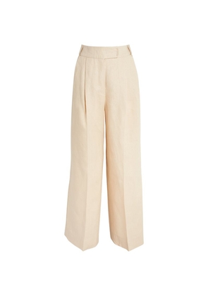 Max Mara Linen Wide-Fit Trousers