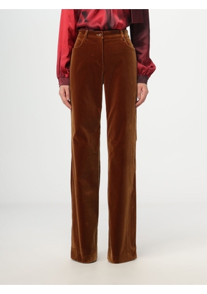 Trousers ALBERTA FERRETTI Woman colour Brown