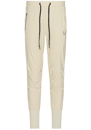 ASRV Tetra-lite High Rib Jogger in Sand Smoke - Grey. Size L (also in M, S).