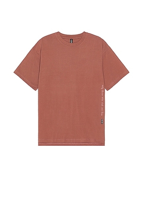 ASRV Cotton Plus Oversized Tee in Red Earth - Mauve. Size L (also in M, S, XL/1X).