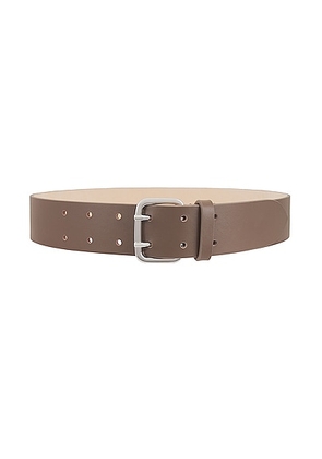 DEHANCHE Hutch Belt in Latte & Silver - Taupe. Size S (also in ).