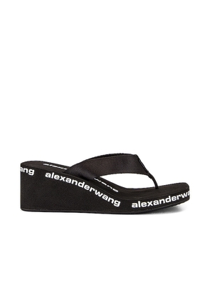 Alexander Wang Wedge Flip Flop in Black. Size 40, 41.