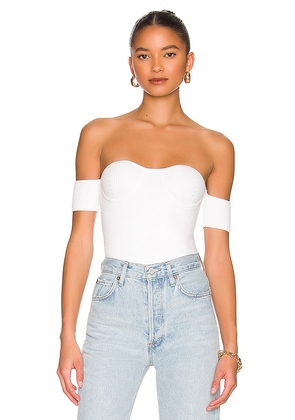 Helmut Lang Contour Top in White. Size S.