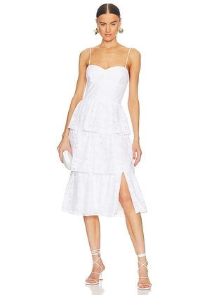 Amanda Uprichard Rosalia Dress in White. Size S.