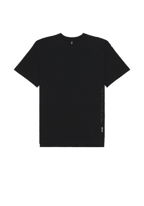 ASRV Cotton Plus Oversized Tee in Black. Size M, S.