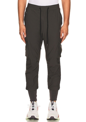 ASRV Tetra-lite Cargo High Rib Jogger in Charcoal. Size L.
