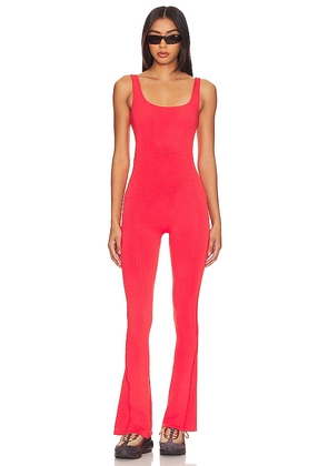 Free People X FP Movement Rich Soul Flared Onesie In Bittersweet in Red. Size XS/S.