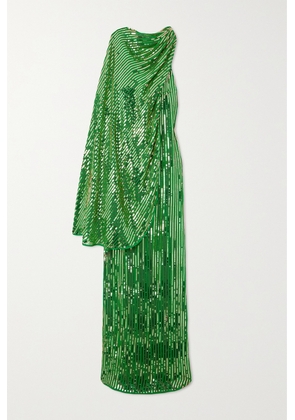 Johanna Ortiz - + Net Sustain Poder Tejido Convertible Embellished Silk Crepe De Chine Maxi Dress - Green - US0,US2,US4,US6,US8,US10,US12