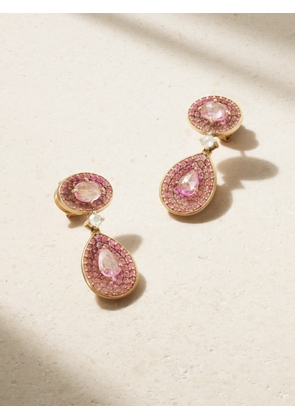Amrapali London - 18-karat Rose Gold, Sapphire And Diamond Earrings - Pink - One size