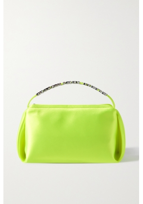 Alexander Wang - Marquess Embellished Neon Satin Tote - Yellow - One size