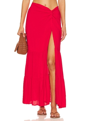 PEIXOTO Valentina Skirt in Red. Size S, XL, XS.