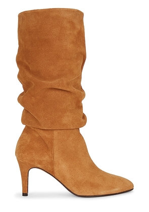 TORAL Slouchy Boot in Brown. Size 40, 41.