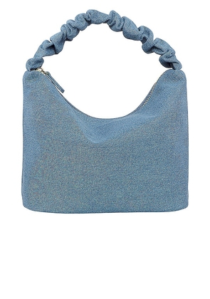 Stoney Clover Lane Denim Scrunch Handle Bag in Blue.