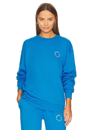 7 Days Active Organic Crew Neck in Blue. Size M, S, XS.