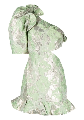 ALEMAIS Mira one-shoulder mini dress - Green