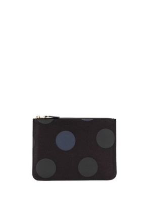 Comme Des Garçons Wallet polka dot printed wallet - Black