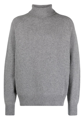 BOSS roll-neck virgin-wool jumper - Grey