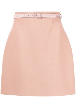 Adam Lippes belted A-line skirt - Pink