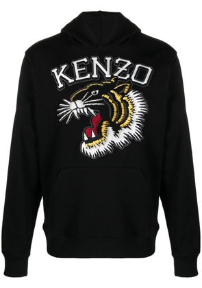 Kenzo Varsity Jungle Tiger logo-embroidered hoodie - Black