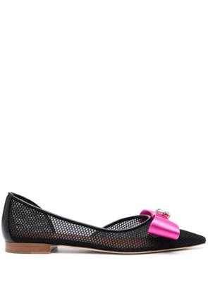 Malone Souliers Emily meshed ballerina shoes - Black