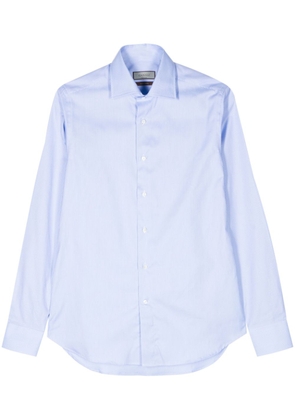 Canali long-sleeve cotton shirt - Blue