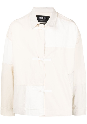 FIVE CM patchwork-effect duffle jacket - White