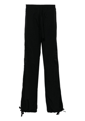 MSGM straight-leg ripstop cargo trousers - Black