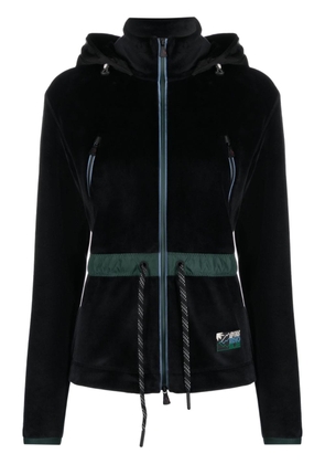 Moncler Grenoble drawstring velour jacket - Black