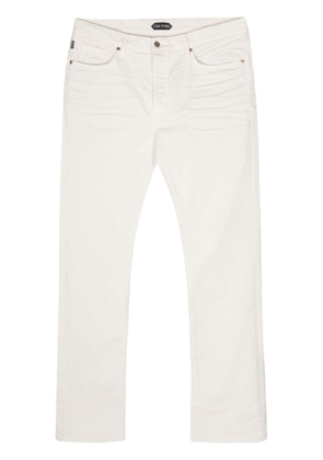 TOM FORD mid-rise slim-fit jeans - White