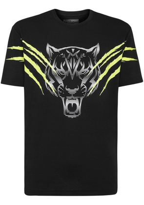 Plein Sport tiger-print crew-neck T-shirt - Black