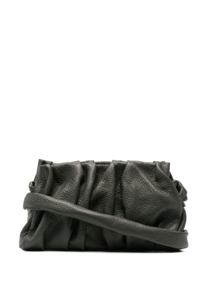 Elleme gathered-detail leather shoulder bag - Green