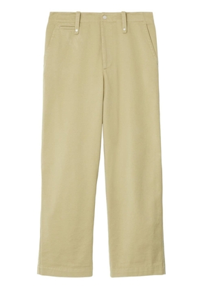 Burberry wide-leg cotton trousers - Neutrals