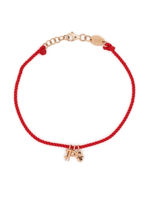 Anil Arjandas 18kt rose gold New Lucky diamond cord bracelet - Pink