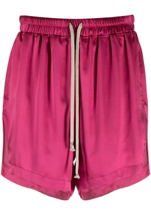 Rick Owens drawstring-waist silk shorts - Pink